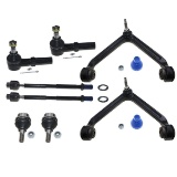 DLZ 8 Pcs Front Suspension Kit-2 Upper Control Arm 2 Lower Ball Joint 2 Inner 2 Outer Tie Rod End
