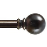 KAMANINA Curtain Rod Single Window Rod