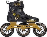 LIKU Performance 125 3WD Speed Inline Skates Black&Gold Racing Skate - $188.99 MSRP