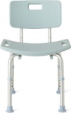 Medline Shower Chair Bath Bench with Back, $33.19 MSRP