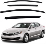 KD Safe - Safe Smoke Window Visor Sun Rain Vent Guard 4 Pcs Set for 2011~2015 KIA Optima MSRP-$30.99