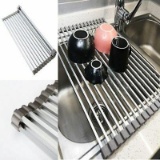 Miusco Over The Sink Dish Drying Rack Aluminum - $22.49 MSRP