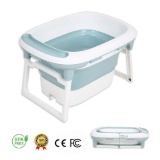 Baby Bathtub, LYASI 2 in 1 Foldable Bathtub with Safety Support Positions