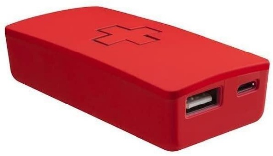 SwitchEasy 2800 mAh ER Emergency Mobile Power Supply with Torch Light - Red