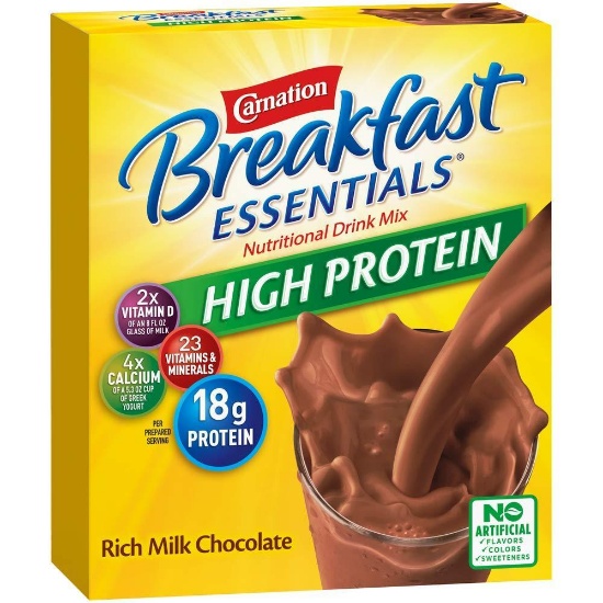 Carnation Breakfast Essentials High Protein Powder Drink Mix, Rich Milk Chocolate $40.70 MSRP