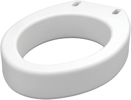 Nova Toilet Seat Riser, Raised Toilet Seat (For Under Seat), For Elongated Toilet Seat