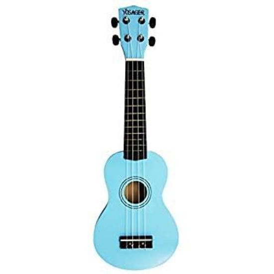 Yosager 21 Inch Wooden Ukulele Toy for Kids Musical Instrument Musical Toys (Blue)