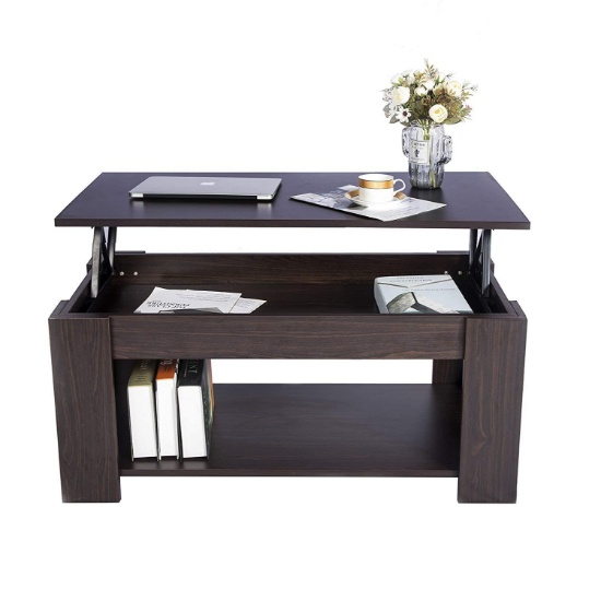 9 Plus Lift Top Wood Coffee Table with Storage