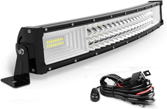 AUTOSAVER88 24" LED Light Bar 270W Off Road Driving Lights with Wiring Harness Compatible for Jeep