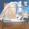 Digead Mongolian Mosquito Net, Foldable Single Door Mosquito Camping Curtain (Blue)