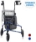 Health Line Upgraded 3-Wheel Rollator(Flame Blue) - $99.99 MSRP
