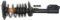 ACDelco Professional Ready Strut Premium Gas Charged Rear Driver Side Strut and Coil Spring Assembly