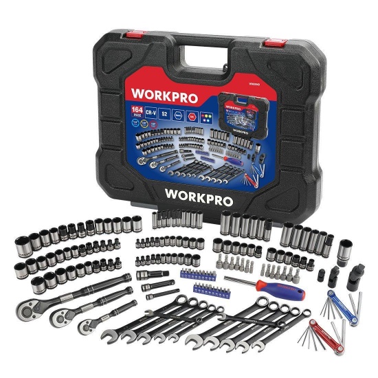 WORKPRO 164-piece Mechanics Tool Kit