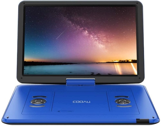 COOAU 17.9" Portable DVD Player with 15.6" Large Swivel Screen, 6 Hrs Long Lasting $120.99 MSRP