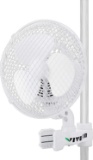 Vivosun 6 Inch Clip on Oscillating Fan Fit for 0.59 to 1 Inch Grow Tent Pole with 2-Speed Control