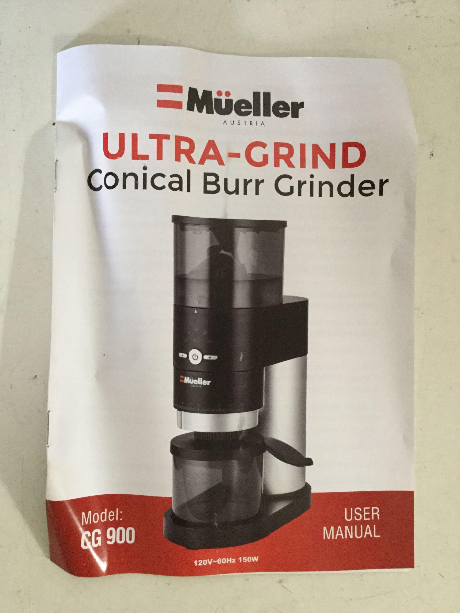 Mueller Ultra-Grind Conical Burr Grinder Professional Series Review 