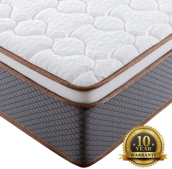 BedStory 10 Inch Full Mattress, Upgraded Hybrid Mattress with 100% Natural Latex Foam $279.99 MSRP