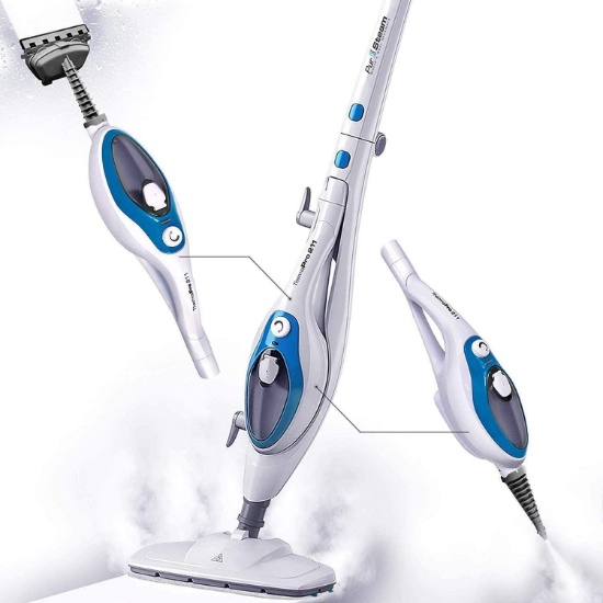 PurSteam Steam Mop Cleaner ThermaPro 10-in-1 with Convenient Detachable Handheld Unit