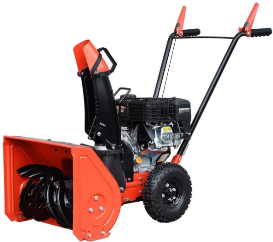 Humbee Tools SB2-20156M Two Stage Gas Snow Thrower with Manual Start Engine, 20? Wide Intake