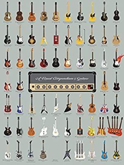 Pop Chart Lab Vintage Guitar-A Visual Compendium of Guitars Poster