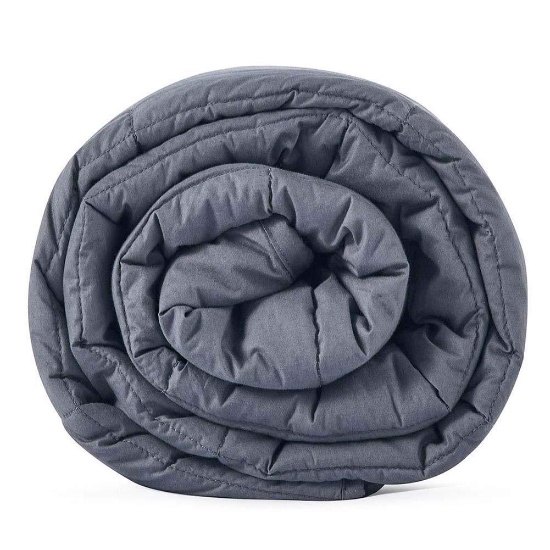 CuteKing Weighted Blanket 60''x80'' 25lbs Queen Size for Adult, Dark Grey - $89.99 MSRP