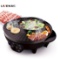 Liven Electric Shabu Shabu Hot Pot with BBQ Multifunctional Electric Skillet SK-J3201A