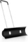 Heavy Duty Snow Shovel, Wide Rolling Adjustable Snow Pusher with Wheels