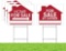 For Sale By Owner Sign - 4 Premium Yard Signs Bulk Pack