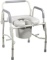 Drive Medical Steel Drop Arm Bedside Commode with Padded Seat and Arms, Grey $117.94 MSRP