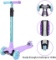 Wonder View Kick Scooter Kids Scooter 3 Wheel Scooter, 4 Height Adjustable Pu Wheels Extra Wide Deck