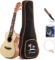 Donner Tenor Ukulele DUT-3 26 inch Spruce Body Sun Pattern Ukulele Kit with Tuner Strap String Case