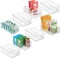 mDesign Plastic Kitchen Pantry Cabinet, Storage Bins with Handles 6