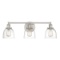 Home Decorators Collection Evelyn 3-Light Brushed Nickel Vanity Light
