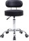 PU Leather Rolling Stool with Mid Back Height Adjustable Office Computer Medical Home Drafting