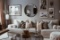 Modern Living Room Decor Round Mirror