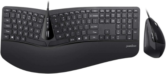 Perixx Periduo-505, Wired USB Ergonomic Split Keyboard and Vertical Mouse Combo $49.99 MSRP