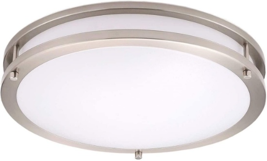 Ostwin 14" LED Flush Mount-Dimmable Led Light Fixture 21W 500K - $39.99 MSRP