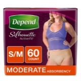 Product of Depend Silhouette Active Fit Incontinence Underwear for Women with Moderate Absorbency
