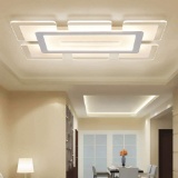 Litfad Rectangular LED Flush Light Minimalist Acrylic Ceiling Lamp 23.5