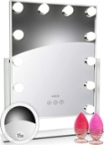 ALBOR Makeup Vanity Mirror with Lights - Lighted Makeup Mirror - $64.69 MSRP