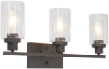 MELUCEE 3 Light Bathroom Vanity Light - $105.99 MSRP