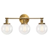 Permo Vintage Industrial Antique Three-Light Wall Sconces - $179.99 MSRP