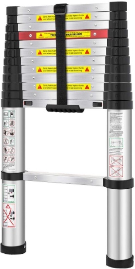 WolfWise Aluminum Telescopic Extension Multi-Purpose Ladder