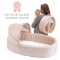 Lulyboo Bassinet to-Go Infant Travel Bed - On The Go Baby Lounger Backpack - Combines Crib