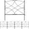 Decorative Garden Fence Rustproof Iron Border Fence for Flower Bed Pet Barrier