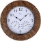 Faux-Stone Indoor or Outdoor Wall Clock