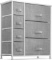 Seseno 7 Drawers Dresser - Furniture Storage Tower, Gray/White (SDH7GW) - $82.99 MSRP