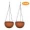 YoleShy Hanging Planters for Indoor Plants, 2 Pack Hanging Pot with Chain in 10 Inches