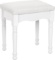 Songmics Vanity Stool Makeup Dressing Stool, Padded Bench with Rubberwood Legs, 286lb Capacity