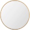 Beauty4U Large Round Metal Frame Mirror, 19.7? Wall-Mounted Mirror